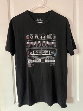 Music Black Graphic Cassette Tee - Headline Shirts